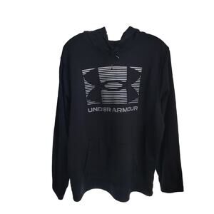 Under Armour Mens Fleece Pullover Hoodie, Size Large Long Sleeve, Warm Excellent